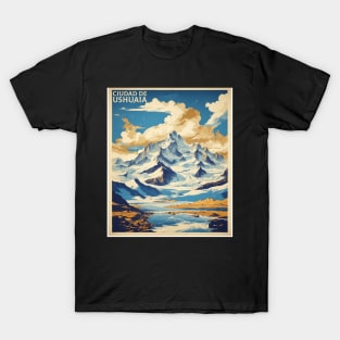 Ciudad de Ushuaia Argentina Vintage Tourism Poster T-Shirt